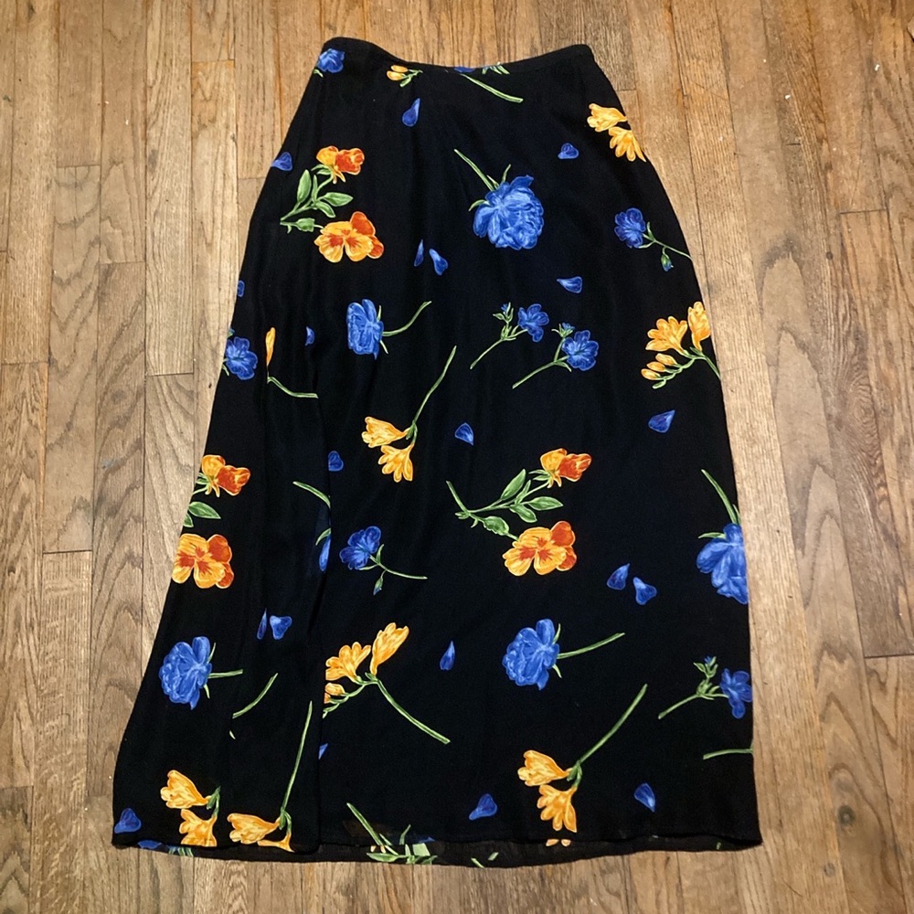 Midi length floral cold water creek skirt size large